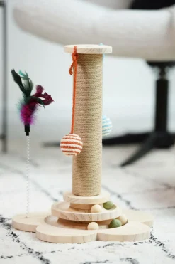 Krabpaal FRUMMEL Jute/Hout