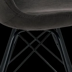 Kuipstoel KORDELIO Wind fabric anthracite 40