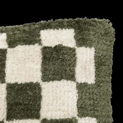 Kussen DAMDRO Dambordmotief Groen