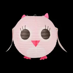 Lampenkap HIBOU Rond Roze