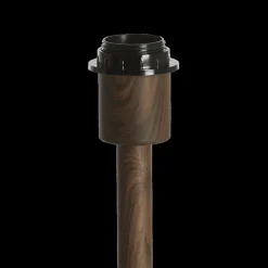 Lampvoet WASHINGTON Vloerlamp Houtlook Donkerbruin