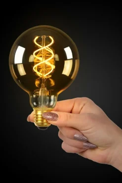 LED-Lamp Globe Ø9,5-E27-5W-Amber