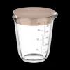Maatbeker CHEF IT Glas 0,5L m/Deksel Chalk