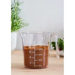 Maatbeker GASTRO 1l M/Handvat Transparant