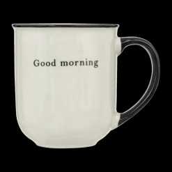 Mok GOOD MORNING 38cl Wit/Zwart