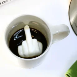 Mok MIDDLE FINGER 3D Ker. Wit