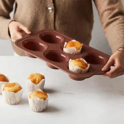 Muffin Bakvorm VINTA Sil. Rood