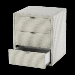 Nachttafel BEST Ribfluweel 426/17 Greige