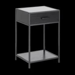 Nachttafel BOKSKAP Ash Black