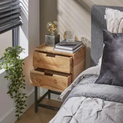 Nachttafel FLORIEN Massief Acacia