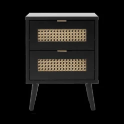 Nachttafel GUDDA Zwart