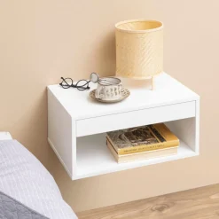 Nachttafel Hangend LOIRE Wit