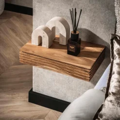 Nachttafel HIRO Hangend Massief Acacia