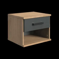 Nachttafel HUVAR J04-Plankeneiche/Graphite