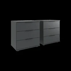 Nachttafel Set van 2 BJORNE BLACK/A 3L