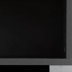 Nachttafel Set van 2 SZAFKA Eik Metaalgrijs