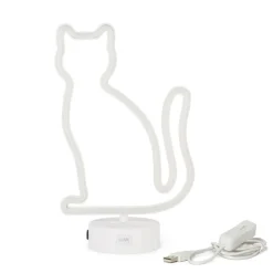Neon Effect Led Lamp Kitty