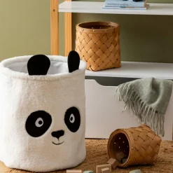 Opbergmand PANDAI Panda Poly Wit/Zwart