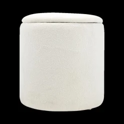 Opbergpouf BOUILLON Rond Beige