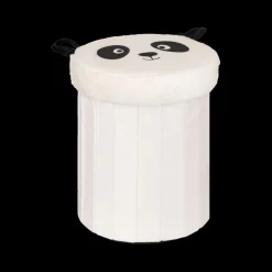 Opbergpouf PANDAI Panda Poly Wit/zwart