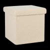 Opbergpouf TELLIA Teddy Beige