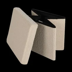 Opbergpouf TELLIA Teddy Beige