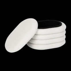 Opbergpouf ZILXIA Ovaal Bouclé Wit