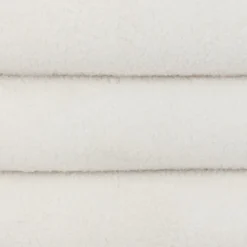 Opbergpouf ZILXIA Ovaal Bouclé Wit