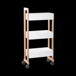 Opbergtrolley LARSY 3Niv. Wit