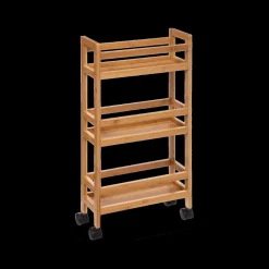 Opbergtrolley LUNT 3Niv. Bamboe