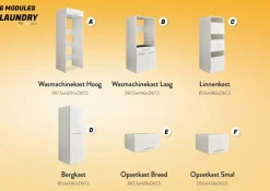 Opzetkast LAUNDRY B50 Wit