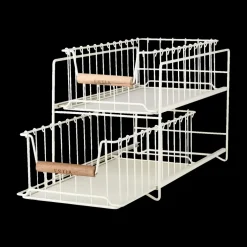 Organiser DOROTA 2 Niveaus Metaal Beige