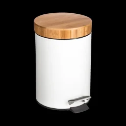 Pedaalemmer SINDRE 3L Wit/Bamboe