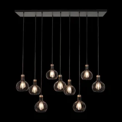 Pendel RAGA 9Del. Lang Zwart/Koper