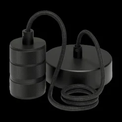 Pendel RETRO Rond 1D Mat Zwart