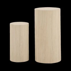 Piedestals LIVA S/2 Rond Travertijnlook