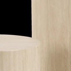 Piedestals LIVA S/2 Rond Travertijnlook