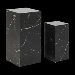 Piedestals S/2 LIVA Zwart Marmerlook