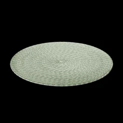 Placemat BRAID Rond Mint