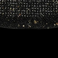 Placemat ELHAR Rond Glitter Zwart