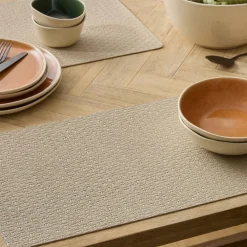 Placemat ELLI Rechthoek PU Beige