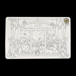 Placemat X-MAS Kleurbaar Ass.