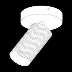 Plafondspot CLUBS 1Del. Wit