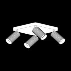 Plafondspot CLUBS 4Del. Wit