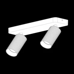 Plafondspot CLUBS 2Del. Wit