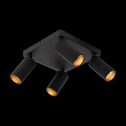 Plafondspot CLUBS 4Del. Zwart