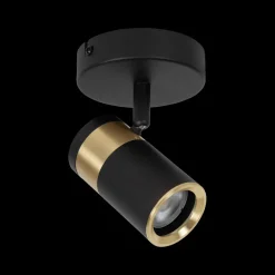 Plafondspot GORIK 1Del. Zwart/Goud