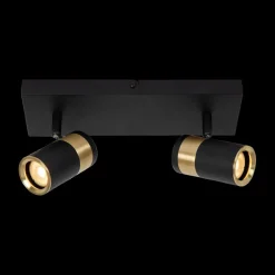 Plafondspot GORIK 2Del. Zwart/Goud