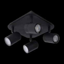 Plafondspot LENNERT 4Del. Zwart