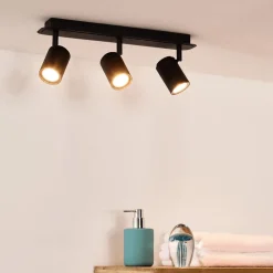 Plafondspot LENNERT 3Del. Zwart